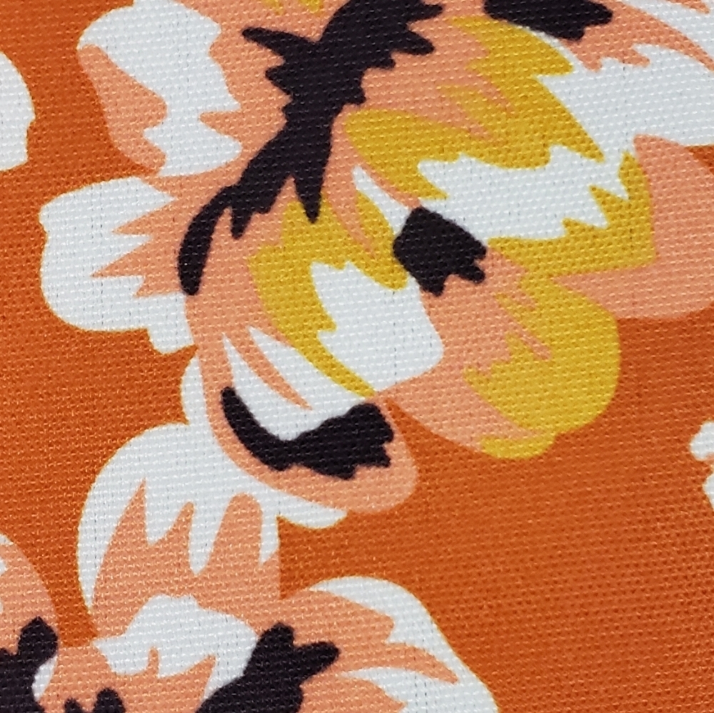 Rachel Pally Zahara Orange Reversible Floral Print Faux Leather Clutch Bag Purse - Picture 12 of 12